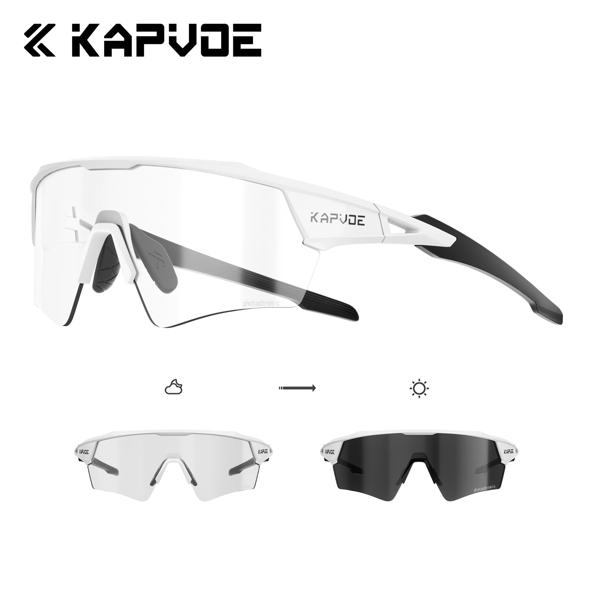 Noxwear - Kapvoe New Photochromic Cycling Sunglasses