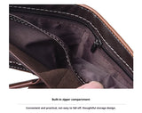 Noxwear - New Style Multi Card Slot Leather Wallet for Men Hand Woven Fashion Simple Ultra Thin Coin Purse