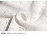 Noxwear - Men's Ice Silk Hollow V-neck T-shirt Top Summer Cool Thin Style Chicken Heart Short Sleeves Knitted Top