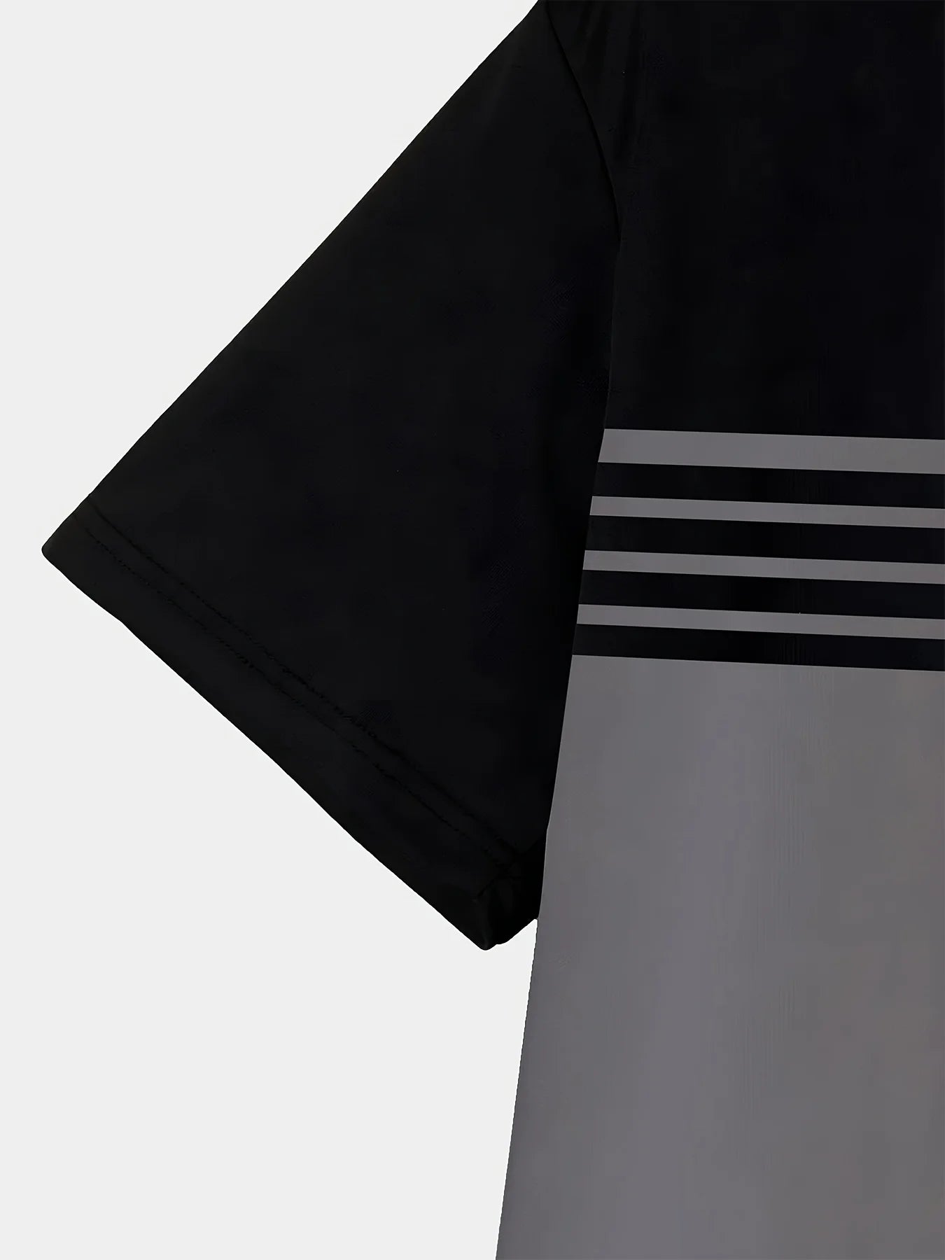 Noxwear - Fashionable men's summer new striped print comfortable breathable round neck T-shirt outdoor casual top