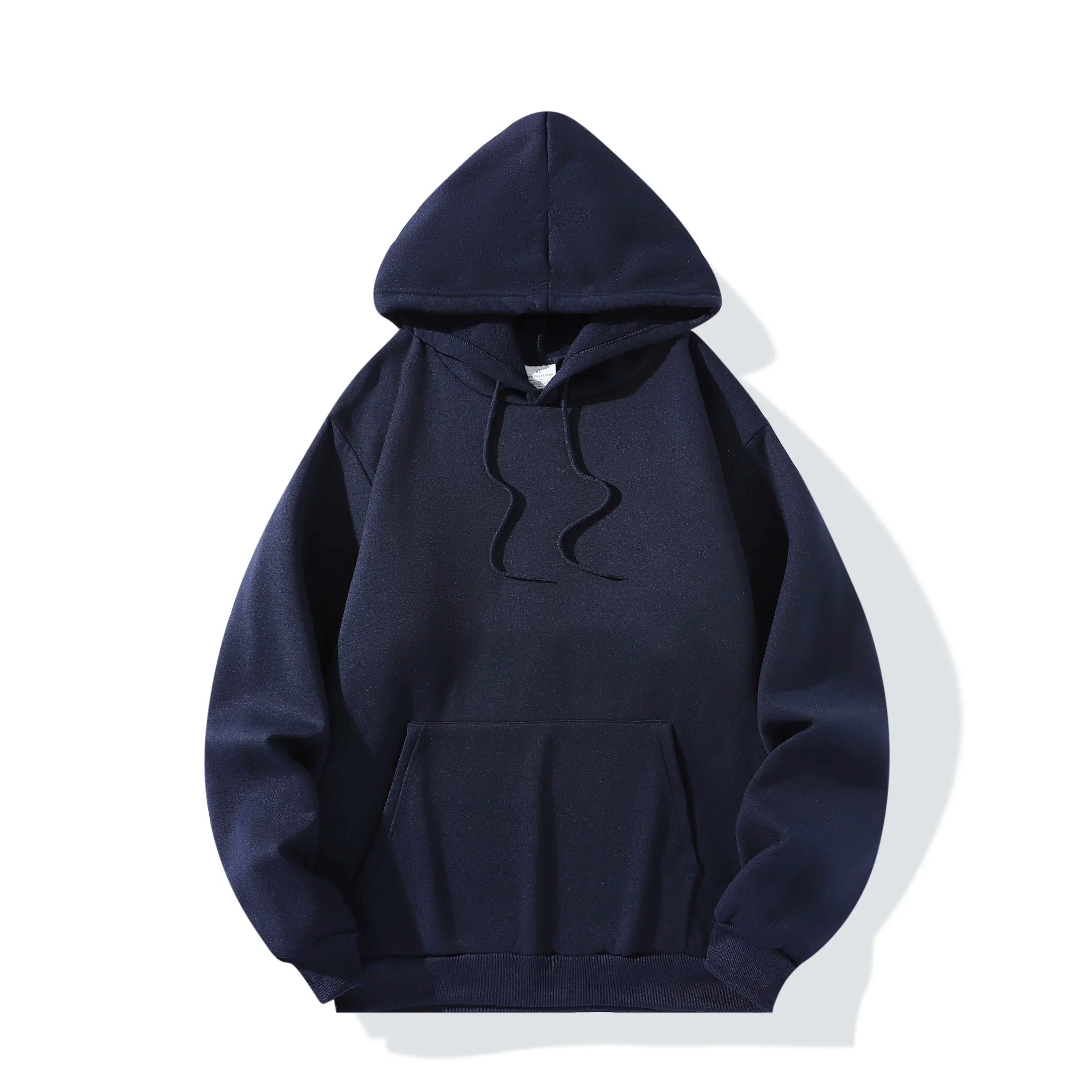Noxwear - Men's Casual Thicken Hoodies Autumn Winter Long Sleeve Pullover Fashion Loose Solid Color Sweatshirt Spring Warm Outdoor Hoody