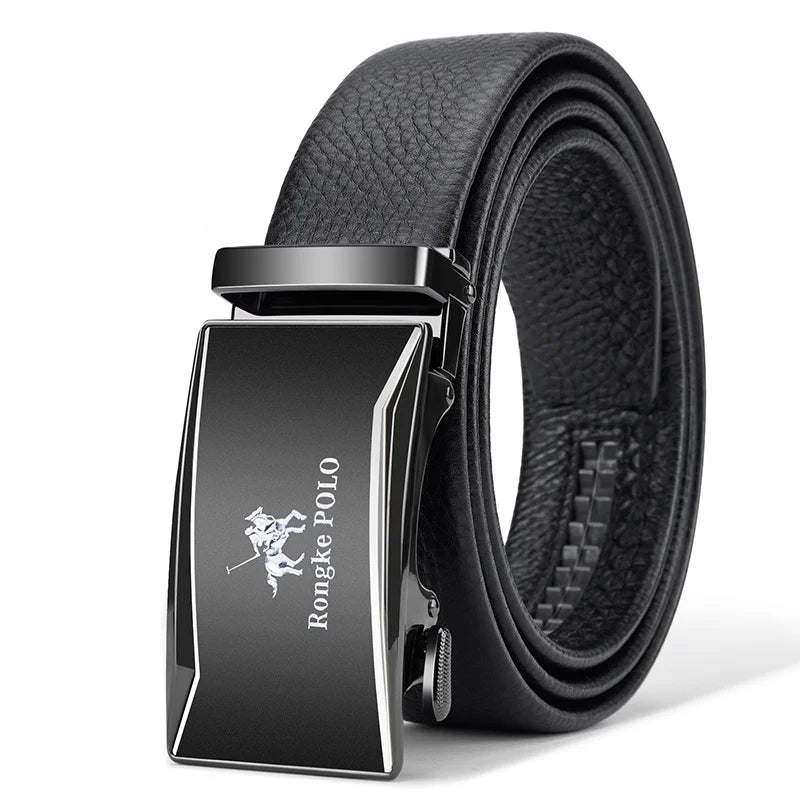 Noxwear - OYIFAN Men Belt Genuine Leather Belt for men Automatic belts Adjustable waistband Business belts 허리띠