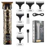 Noxwear - T9 LCD Electric Hairdresser Oil Shaving Head Electric Pusher Carving