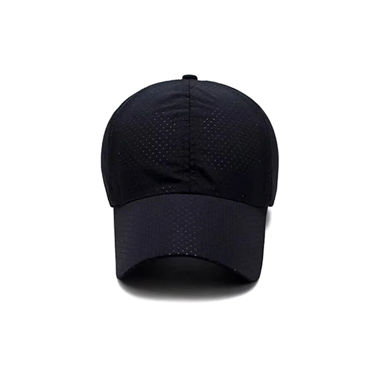 Noxwear - Hat Men Spring Summer Solid Color Mesh Cap Baseball Cap Women Autumn Korean Edition Sunscreen Hat Mesh Breathable Peaked Cap