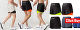 Noxwear - Men's Sport Pants 2 in1 Training Athletic Tracksuits Sportswear Workout Male Jogging Trousers Gym Fitness Running Pants Men