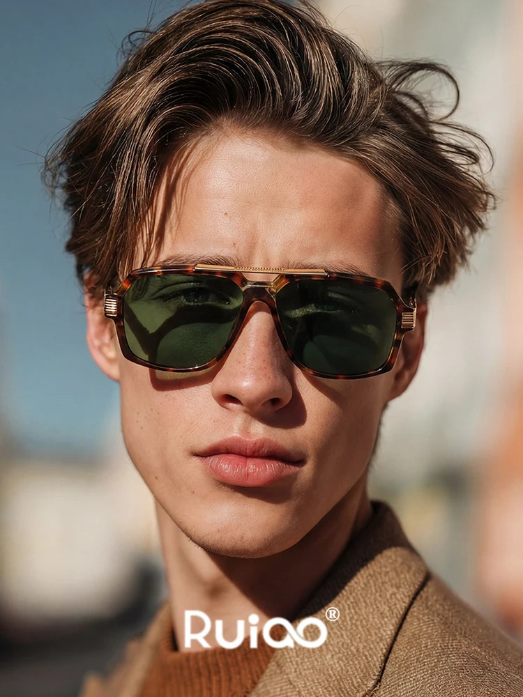 Noxwear - Ruiao Double-Bridge Pilot Sunglasses