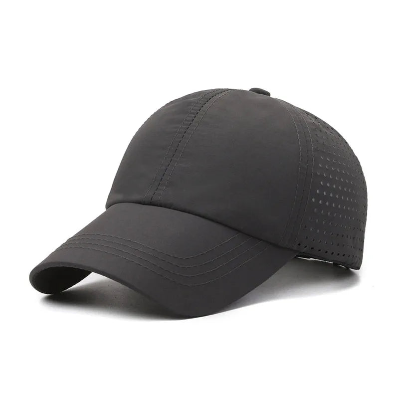 Noxwear-Dry Quickly Sun Cap Woman Outdoors Casual Sport Hat Men Big Size Baseball Cap 60-65cm Adjustable Sun Visor Cap Peaked Cap