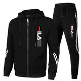 Noxwear-Autumn and Winter Zippered Sweatshirts + Sportswear Pants, Men's Jogging and Fitness Sets, Men's Casual Sportswear Sets