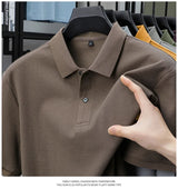Noxwear - Men's 100% Cotton Polo Shirt - Summer Casual Breathable Tee,19 Colors,Ideal for Golf and Sports,Business Casual,Silk-Like Finish