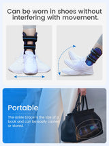 Noxwear - VELPEAU Ankle Splint Brace for Foot Support, Fracture and Sprain, Adjustable Stirrup Ankle Immobilizer, Two Models Can be Choose