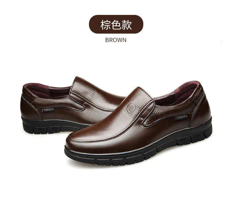 Noxwear - Summer New Men Leather Shoes soft soled