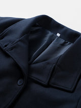 Noxwear Stand Collar Women Winter Woolen Coats 2025 Autumn Single Breasted Loose Female Long Sleeve Jacket Office Lady Street Short Coat