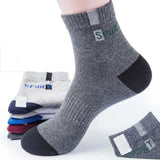Noxwear - 10/5/3pairs Breathable Con Sports Stockings Men Bamboo Fiber Autumn and Winter Men Socks Sweat Absorption Deodorant.