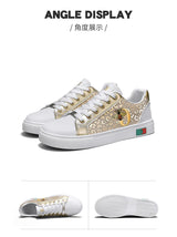 Noxwea - New Shoes for Men Leather Casual Shoes Trend Flat Skateboard Shoes Youth Street Cool Lace-up Sneaker
