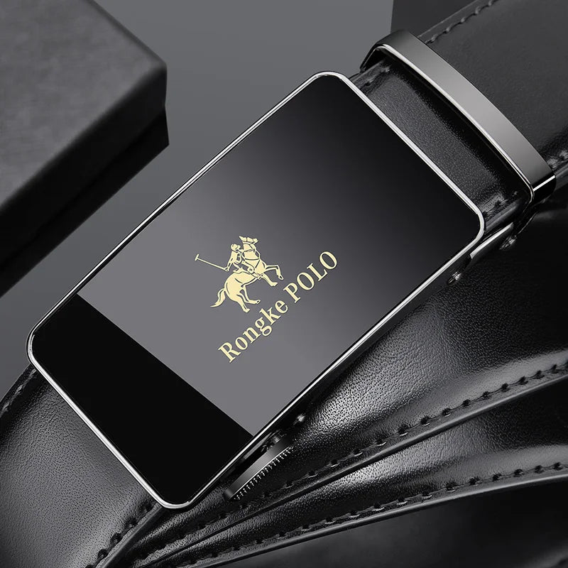 Noxwear - Men Belt Automatic Buckle Belt Fashion Alloy Belts Genune Leather Luxury Belts for Men Business Luxury Designer Clothes