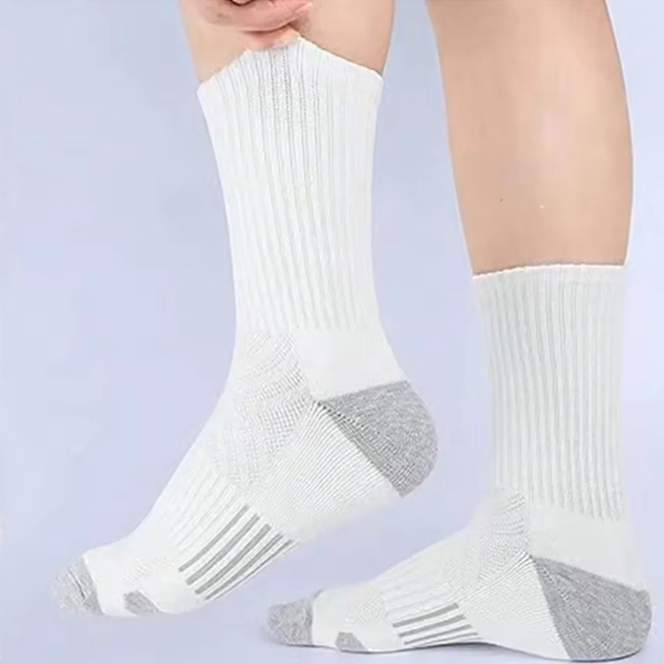 Noxwear - 12Pairs Men's Outdoor Gym Socks High Quality Comfortable Soft Ground-Gripping Football Large Size New Style