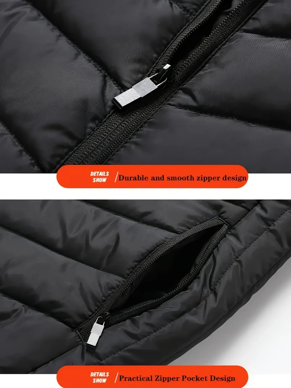 Noxwear - 28/9 Areas Heated Vest Men Jacket Heated Winter Womens Electric Usb Heater Camping Jacket Man Thermal Vest Body Warmer Coat 6XL