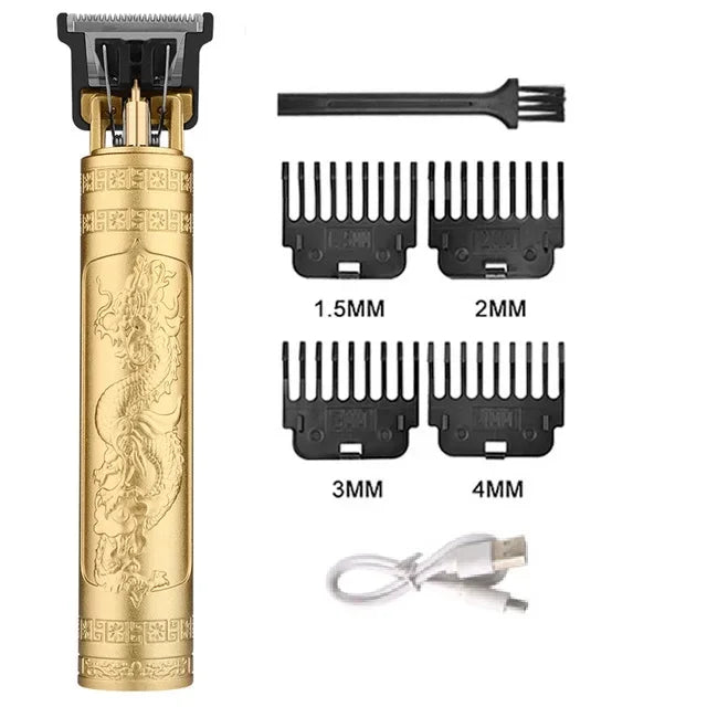 Noxwear - Vintage Hair Clipper Cordless Trimmer portable USB Fast Charging Hair Cutting Machine Electric Shaver Barber Professional Barber