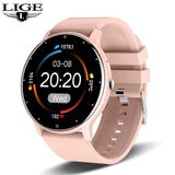 Noxwear - LIGE Smart Watch Women Men Full Touch Screen Bluetooth Call Smartwatch Waterproof Sports Fitness Tracker Watches for Android iOS