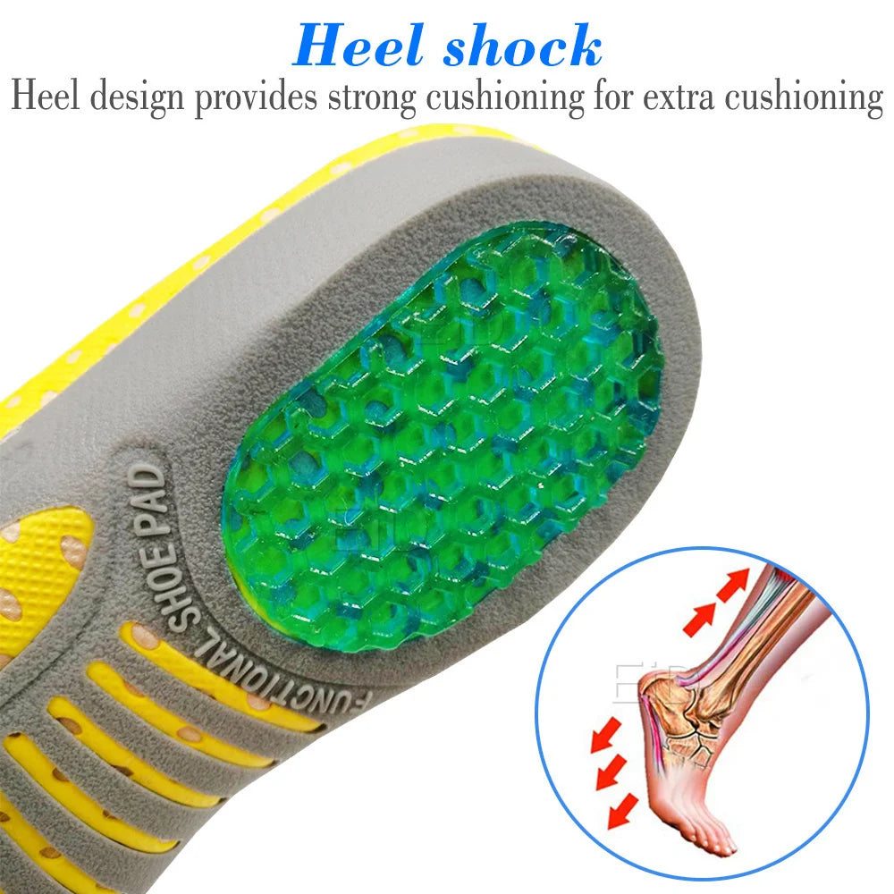Noxwear - Premium Orthotic Gel Insoles Orthopedic Flat Foot Health Sole Pad For Shoes Insert Arch Support Pad For Plantar fasciitis Unisex