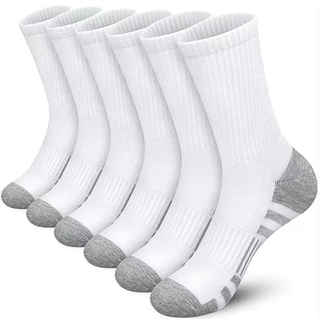 Noxwear - 12Pairs Men's Outdoor Gym Socks High Quality Comfortable Soft Ground-Gripping Football Large Size New Style