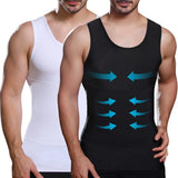 Noxwear - Men's Compression Shirts Tank Tops Undershirts Mens Slimming Body Shaper Vest Sleeveless Abdomen Slim Vest Fitness Workout