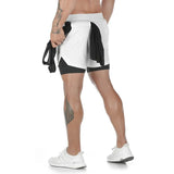 Noxwear - Camo Running Shorts Men Gym Sports Shorts 2 In 1 Quick Dry Workout Training Gym Fitness Jogging Short Pants Summer Men Shorts