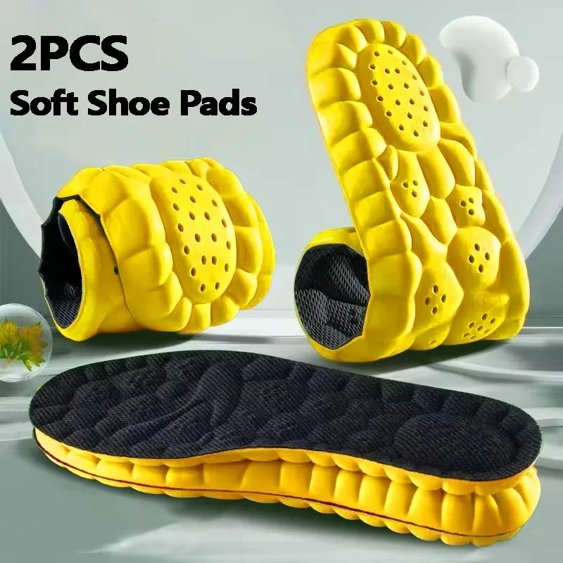 Noxwear - 4D Cloud Technology PU Sole Sports Insoles For Shoes Soft Breathable Shock Absorption Cushion Running Orthopedic Care Insoles