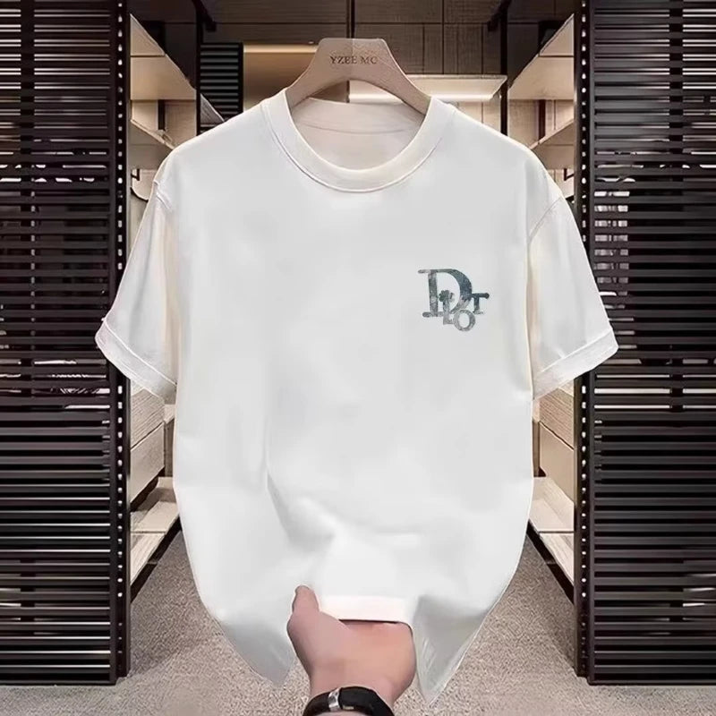 Noxwear - Trendy Brand Short-sleeved T-shirt Men's and Women's 2025 New Summer Round Neck Printed Cotton Half-sleeved T-shirt Casual Wear