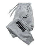Noxwear - PUAIA Print Men's Pants Autumn/Winter New Sport Jogging Trousers Fitness Loose Fit Clothing Solid Color Outfit Streetwear Pants