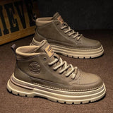 Noxwear - Winter New Man Shoes Classic Men Retro Ankle Boots Fashion Waterproof No-slip High-top Casual Shoe Work&Safty Boots Botas Hombre
