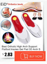 Noxwear - Premium Orthotic Gel Insoles Orthopedic Flat Foot Health Sole Pad For Shoes Insert Arch Support Pad For Plantar fasciitis Unisex