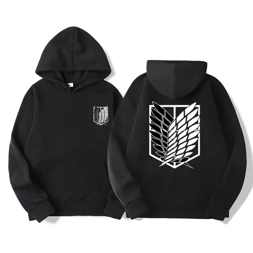 Noxwear-Japan Anime Attack on Titan Men Hoodies Spring Autumn Hip Hop Casual Pullover Top Hoodie Fashion Sweatshirts Jogging Sportswear