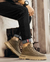Noxwear - Winter New Man Shoes Classic Men Retro Ankle Boots Fashion Waterproof No-slip High-top Casual Shoe Work&Safty Boots Botas Hombre