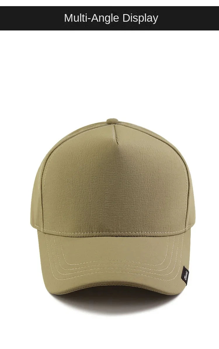 Noxwear-Brand Oohmy Baseball Hat for Men and Women, Quick Dry Hard Top, High Crown, Sports Hip Hop Caps, Big Head, Outdoor,