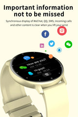 Noxwear - LIGE Smart Watch Women Men Full Touch Screen Bluetooth Call Smartwatch Waterproof Sports Fitness Tracker Watches for Android iOS