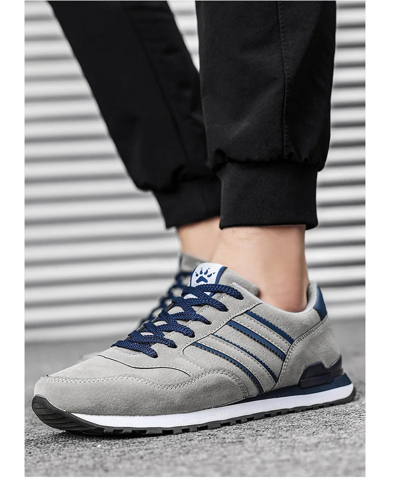Noxwear - Artificial Leather Men Causal Shoes Male Spring Men Casual Light Shoes Sneakers Lac-up Flats Breathable Outdoors Sapato