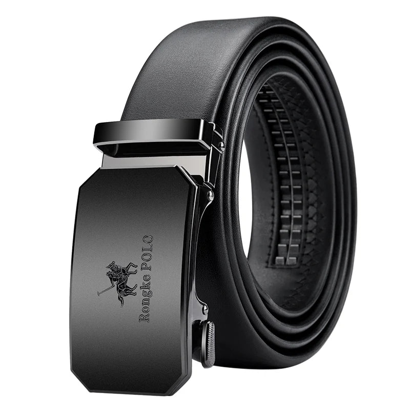 Noxwear - OYIFAN Men Belt Genuine Leather Belt for men Automatic belts Adjustable waistband Business belts 허리띠