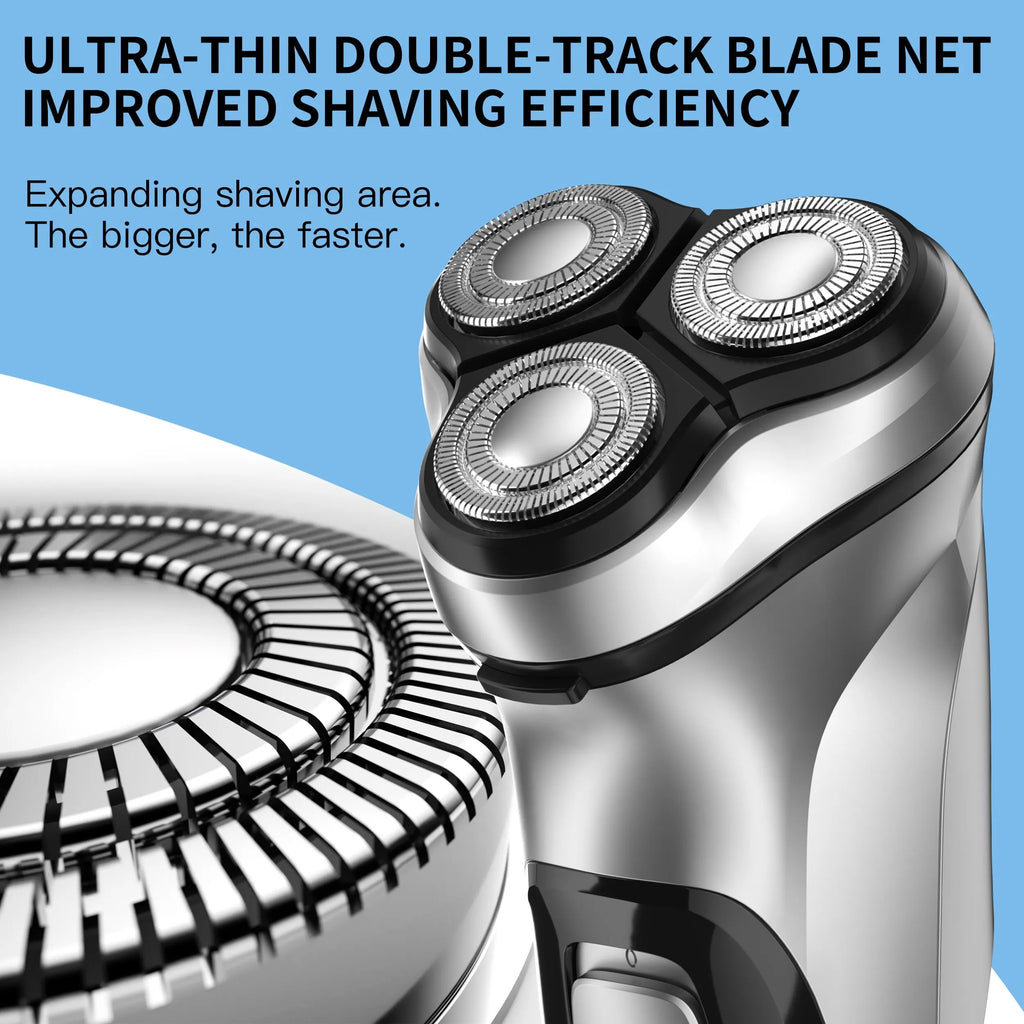 Noxwear - ENCHEN Blackstone Electrical Rotary Shaver for Men 3D Floating Blade Washable Type-C USB Rechargeable Shaving Beard Machine