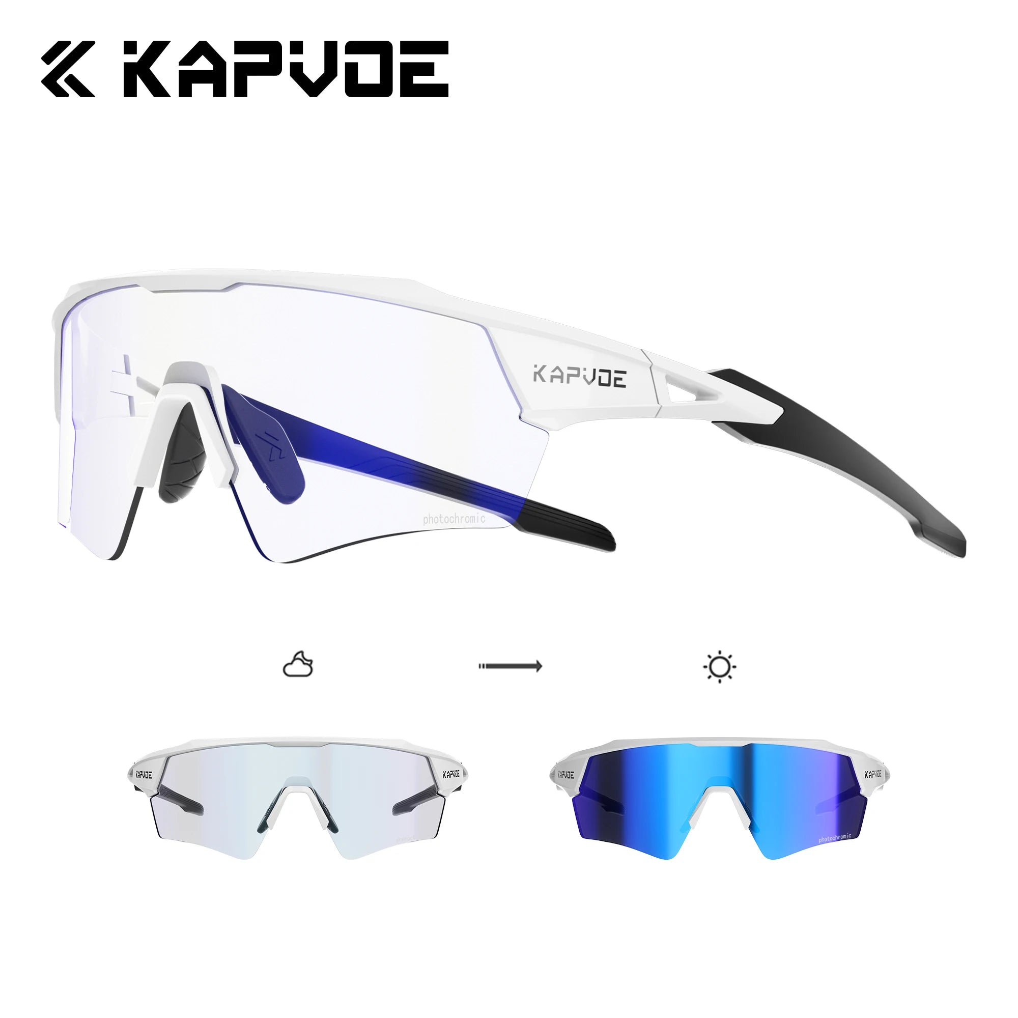 Noxwear - Kapvoe New Photochromic Cycling Sunglasses