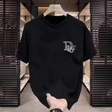 Noxwear - Trendy Brand Short-sleeved T-shirt Men's and Women's 2025 New Summer Round Neck Printed Cotton Half-sleeved T-shirt Casual Wear
