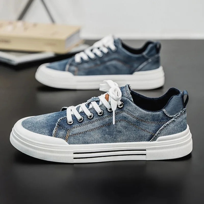 Noxwear - 2026 Trend Men's Casual Canvas Shoes Flats Shoe Hot Korean Style Men Board Shoes Lightweight  Breathable Walking Footwear Hombre