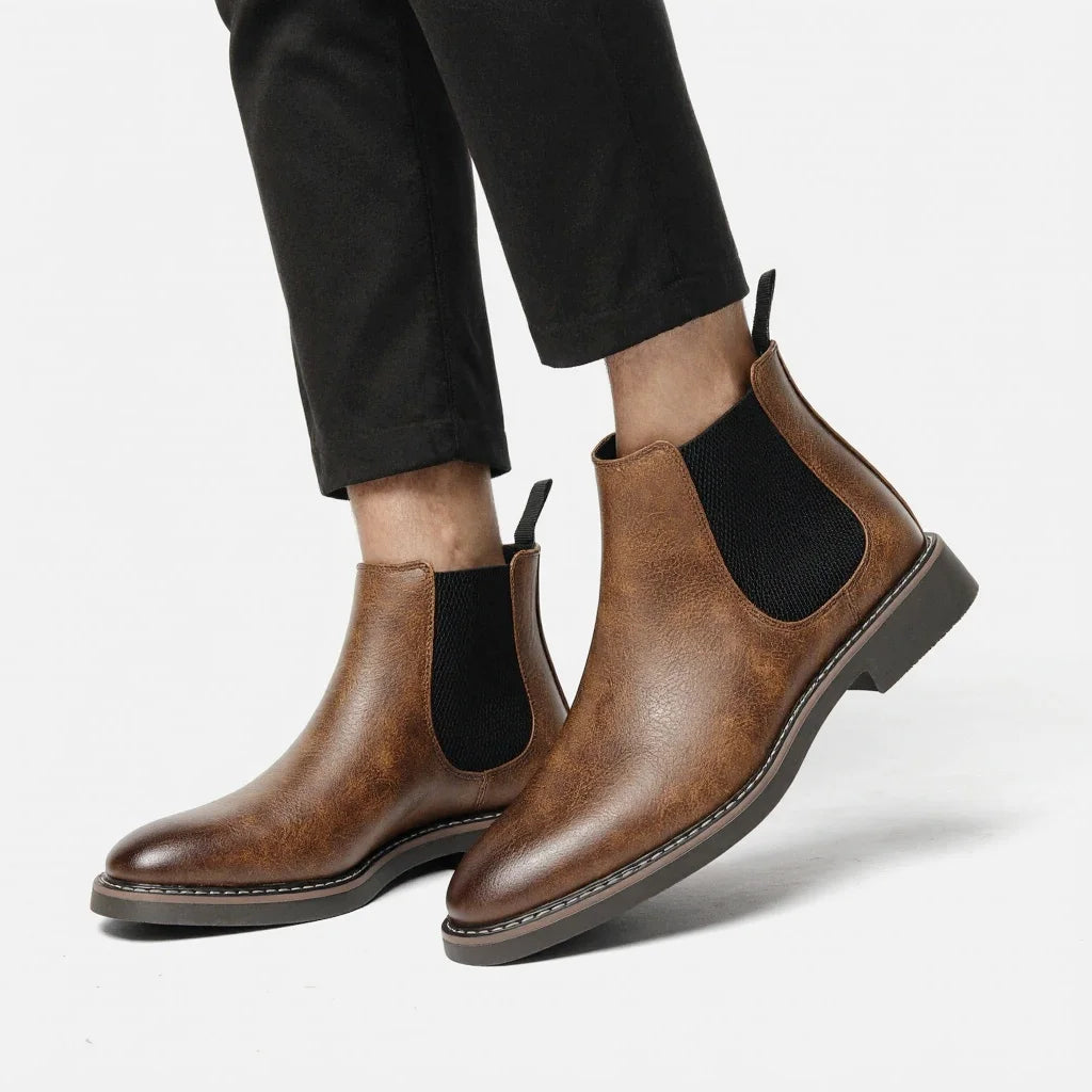 Noxwear - 2026 Men Chelsea Boots Ankle Boots For Men Retro Comfortable Brand Retro Fashion