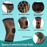 Noxwear - Copper Knee Brace for Arthritis Pain & Support-Copper Knee Sleeve for knee pain Compression sleeve for Sports,Knee Pain Relief