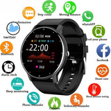 Noxwear - LIGE Smart Watch Women Men Full Touch Screen Bluetooth Call Smartwatch Waterproof Sports Fitness Tracker Watches for Android iOS