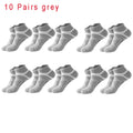 Noxwear - 5 Pairs High Quality Socks Men Summer Outdoor Casual Cotton Socks Short Breathable Black Ankle Socks Run Sports Socks Size 38-45