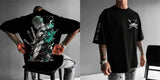 Noxwear - Zoro Anime Men's Women's Short Sleeve T-shirts New Summer Cotton Streetwear Casual Tops Graphic Tee Oversized Y2k Clothes
