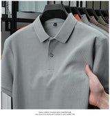 Noxwear - Men's 100% Cotton Polo Shirt - Summer Casual Breathable Tee,19 Colors,Ideal for Golf and Sports,Business Casual,Silk-Like Finish