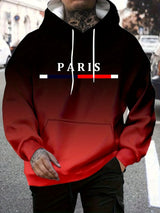 Noxwear - The new men's hooded sweatshirt for the autumn of 2025 is casual and fashionable The 3D letter print is soft and comfortable