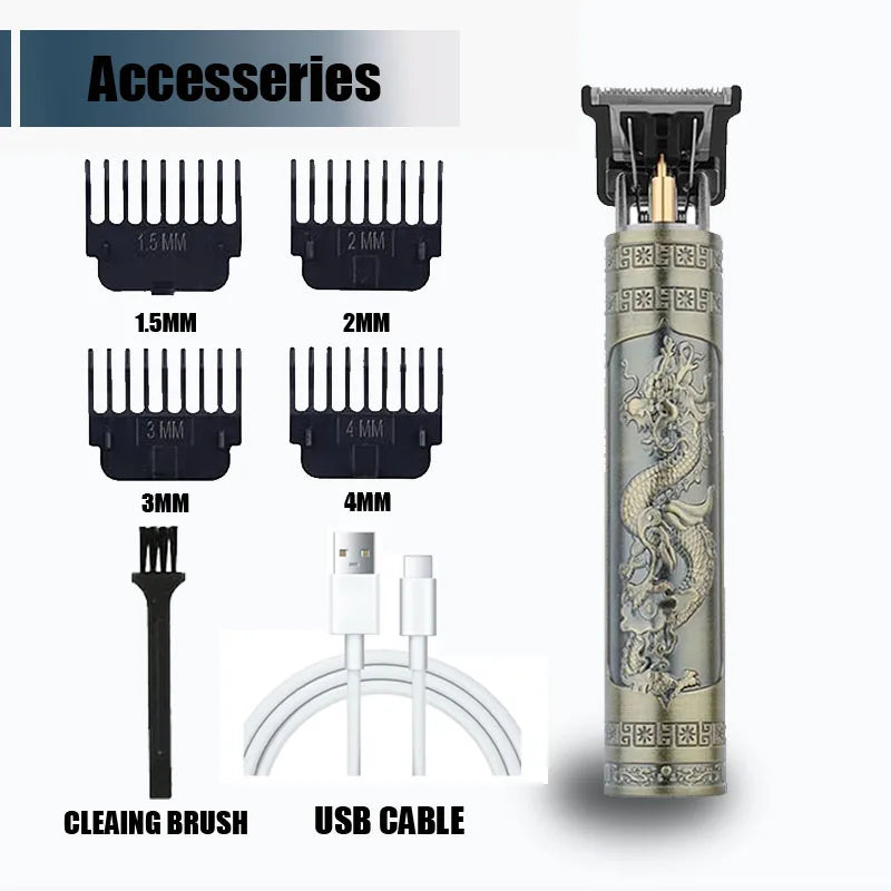 Noxwear - T9 Professional Hair Clipper/Accessories for Men | USB Fast Charging | Beard/Body/Hair Trimmer | Precision Electric Shaver